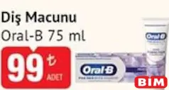 ORAL-B DİŞ MACUNU 75 ML fiyat ve kampanya bilgisi